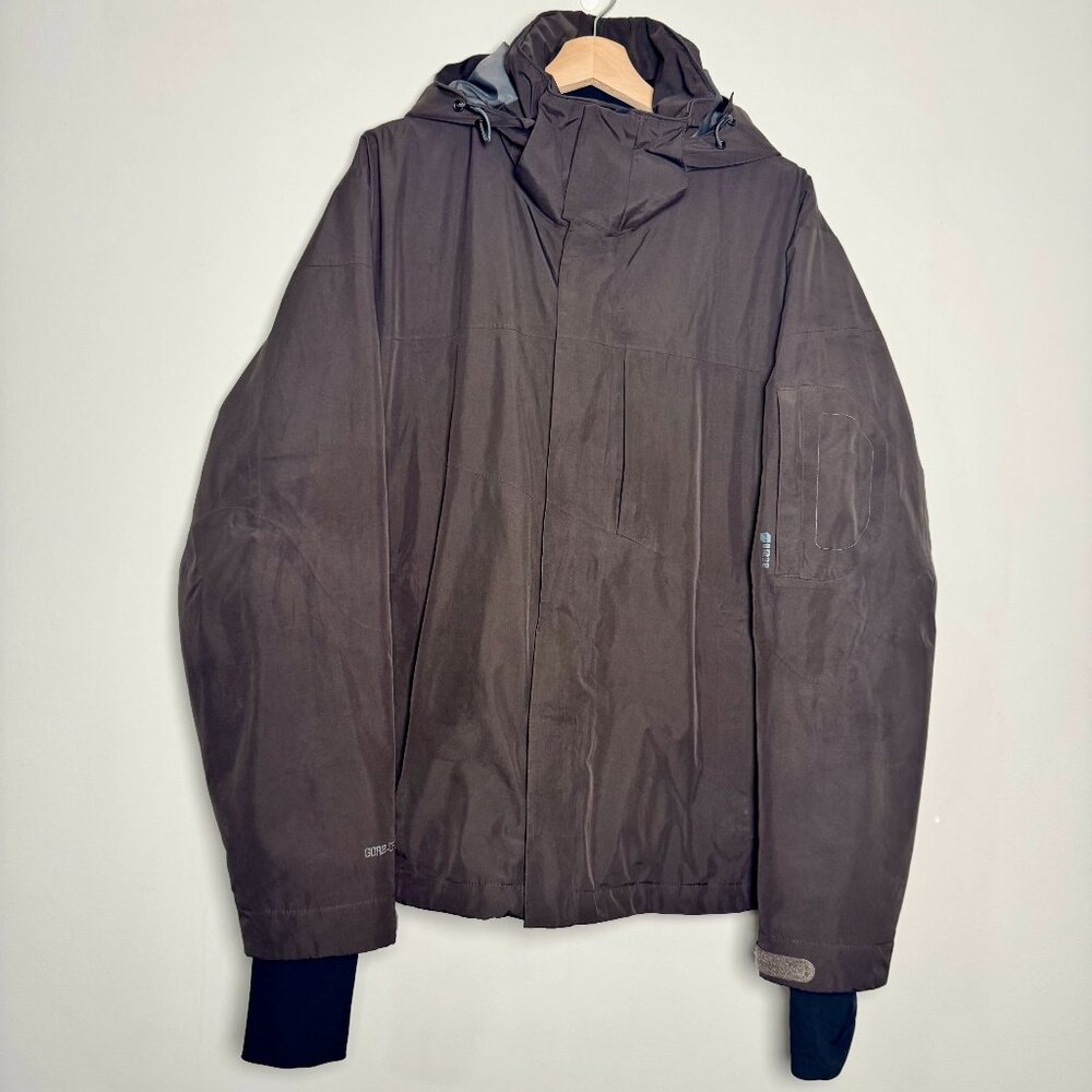 Orage Gortex Hooded Ski Snow Coat in Deep Brown Sz M